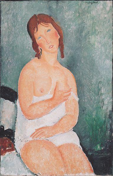 Amedeo Modigliani Junge Frau im Hemd France oil painting art